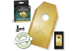 FixedNow Tytanowe Ostrza Zapasowe [9szt] do Robota Koszącego kompatybilne z Husqvarna, Gardena, Yardforce, Ferrex, Mc Chulloch, Zestaw 9 Nożyków ze śrubami ze stali nierdzewnej nożyki zamienne