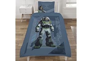 Coco Moon Disney Pixar Buzz Lightyear Space Ranger Reversibile Singolo Copripiumino E Cuscino Accessori Camera Da Letto Set Per Ragazzi E Ragazze