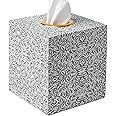 DizzyBee Tissue Box Holder Cube (Green, William Morris) Tissue Box Covers Square Tissue Holder