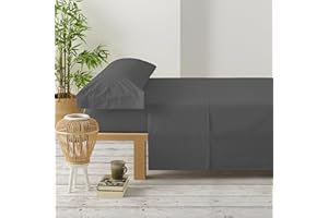 Degrees home Premium – Juego de Sábanas 90x190 cm 3 Piezas: Sábana Bajera Ajustable, Encimera y Funda de Almohada 50X80 – Microfibra Cepillada, Suave, Oeko-Tex Certificado