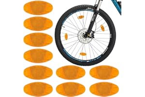 ZLXFT Catarifrangente Bici,10pcs Catarifrangente per Raggi Bicicletta,Riflettori per Biciclette,Riflettori Bici per Guida Notturna,Catarifrangenti Raggi Ruota Bici,Catarifrangente Bici Ruote