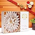 Ghasitaram Gifts Rakhi Gifts for Brother Pure Kaju Katlis Box 200 Gms With OM Rakhi