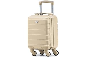 Flight Knight Maleta Rigida Ligera De 4 Ruedas Equipaje De Mano De Cabina Abs Aprobado para Mas De 100 Aerolineas como British Airways, Easyjet Y Tamano Maximo para Ryanair 40x20x25cm