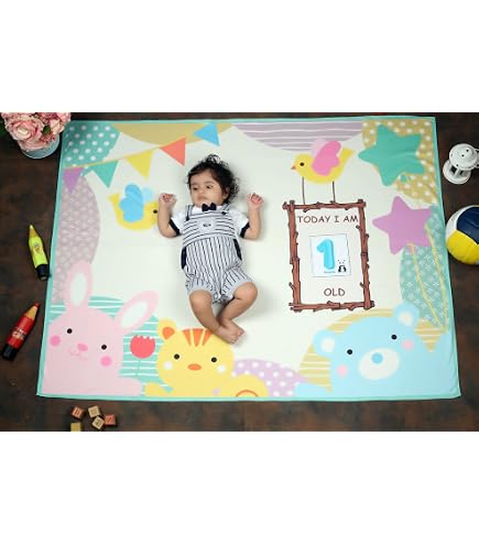 Airplane & Train Baby Milestone Blanket With Month Markers - 48x40 Inch, 1-12 Months, Photo Prop & Newborn Gift - View #4