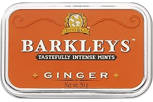 Barkleys Classic Mints - Ginger, 6 tins, 6er Pack (6 x 50 g), 742045, 95 * 60 * 20 mm
