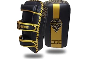 URBANSBEE Paos Muay Thai MMA Kick Boxing Thai Pads, Almohadillas para Brazo Curvada para Boxeo, Kicking Sparring, Taekwondo, kárate, Artes Marciales Hombres Mujeres Entrenamiento