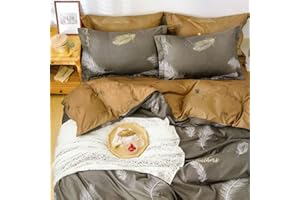 BESCH Juego de Funda Nordica 100% Microfibra de Poliester Suave 4 Piezas - Juego de Funda Edredónes 220x240cm y con 2 Funda de Almohada 50x75cm (Pluma)