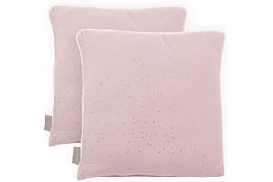 KraftKids Kissenbezug Musselin goldene Punkte auf Rosa