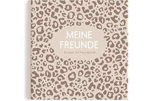 KIND OF HAZEL Freundebuch für Erwachsene – Poesiealbum zum Ausfüllen für beste Freundin, Kollegin, Abschied, Geburtstag – Gästebuch, Bucket List, Erinnerungsbuch – Leo Muster