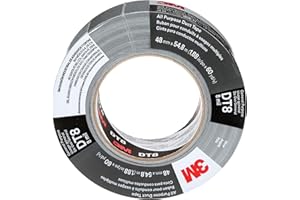 3M Cinta americana multiuso DT8, Plata, 48 mm x 23 m, 0.2 mm, envueltos individualmente