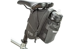 UBORSE Bolsa para Sillín de Bicicleta con Bolsillos Portabotellas Bolsa de Almacenamiento Impermeable para Asiento de Bicicleta para MTB Accesorios para Bicicletas