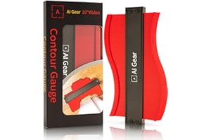 AI Gear Konturenlehre Duplikator 25,4 cm breites Profilwerkzeug präzises Messen unregelmäßiger Formen für Laminat, Holz, Fliesen und Fußböden