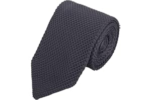 WANYING Uomo 7cm 2,75" Cravatta Ristretto Lavorata a Maglia Skinny Stretta Sottile Cravatta a Maglia Stile Retrò Vintage Sporty Casual Business Da lavoro Basic per Gentlemen