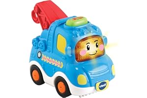 Vtech TUT TUT Baby Flitzer - Abschleppfahrzeug – Spielzeugauto mit Musik, aufleuchtender Taste, spannenden Sätzen und Geräuschen – Für Kinder von 1-5 Jahren