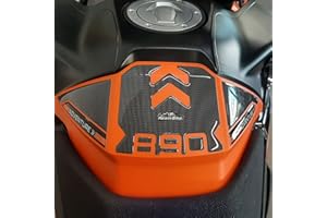 Resin Bike Adesivi Moto Compatibile con KTM 890 Adventure R 2021. Protezione Paraserbatoio da Urti e Graffi. Adesivo Resinato con Effetto 3D per Serbatoio Moto