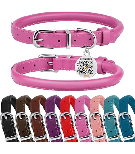 Collier Pour Chien à Pointes Punk - Cuir Synthétique Réglable - Taille S (27-33 Cm) - Noir