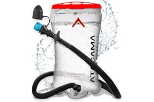 ‎ATACAMA Atacama Trinkblase 2L einzeln oder inkl. Rucksack in Rot und Blau - wasserdichtes Trinksystem, reflektierender Rucksack, sehr leicht, optimal fürs Trekking, Wandern oder Fahrradfahren