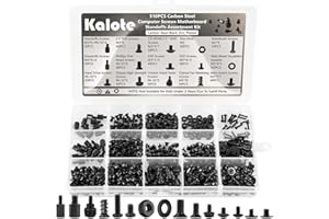 KALOTE 510 Pcs Computer Screw Set, PC Case Motherboard Standoffs Screws Kit，Personal Computer Screw Standoffs Set Kit for PC Case Motherboard Box HDD SSD Fa CD-ROM Hard Drive Screws Standoffs