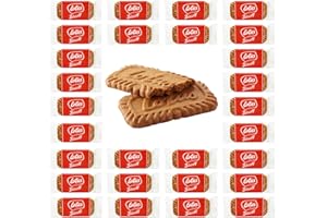 30 x Lotus Biscoff Caramelised Single Biscuits Individually Wrapped by Espresso Yourself – Vegan Biscuits Perfect for Coffee, Convenient Multipacks of Individual Wrapped Biscuits Packs