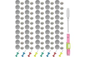 SGERSTE Zestaw naprawczy do dachu, 70 sztuk przycisk naprawczy do zagłówków dachowych samochodu, 70 sztuk kolorowych kołków do rysowania, uniwersalne automatyczne mocowanie nitów do dachu samochodu