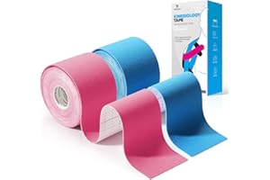 ‎YANGTSUNG Taśma kinezjologiczna YANGTSUNG, wodoodporna taśma sportowa 5 m x 5 cm, elastyczna terapeutyczna taśma sportowa do ćwiczeń, sportu i leczenia urazów