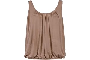 Love My Fashions® Women’s Vest Top Sleeveless Round Scoop Neck Tank Bubble Hem Straps Summer Vest Tops for Women UK