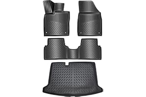 ‎ELMASLINE ELMASLINE 3D Gummimatten & Kofferraumwanne Set für VW ID.3 | Standard Ladeboden | 2020-2025 | Wichtiger Hinweis: Zubehör passt Nicht in variablen (verstellbaren) Ladeboden