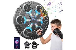 Cikda Music Boxing Machine, Boxing Machine Wall Mounted, 2024 NEW Smart Music Boxing Machine with Boxing Gloves, Musical Boxing Equipment Punching Machine, Wall Target Training Devices for Adult Kid