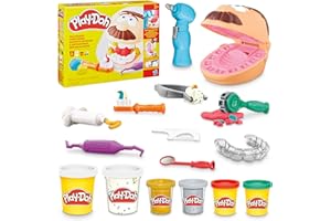 Play-Doh Drill'N'Fill Dentist Drill'N'Fill Dentist Zabawka z Ciastoliną, Wielokolorowy, Od 3 lat