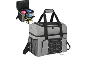 Jaffzora Sac de Bowling pour 2 balles avec Coussin rembourré Amovible et Support pour balles
