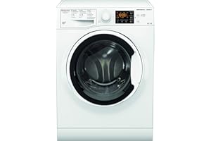 Hotpoint NDB 96443 W IT N Lave-linge 9 kg Charge avant, Libre installation. Centrifugeuse 1400 tours par minute Largeur 59,5 cm, Profondeur 54 cm, Hauteur 85 cm, Classe énergétique E