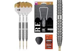 ‎TARGET DARTS Target Darts Redux 90% Tungsten Swiss Point Steel Tip Dart Set (Barrel 01/02/03), 22G/23G/24G/25G/26G | Pro Ultra Nr. 6 Flights & Pro Grip Tag Shafts, DX Points Gold & SP-Werkzeug inklusive