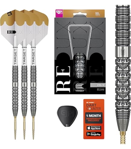 Target Darts Bradley Brooks Gen 1 23G 90 procent wolfraam stalen tip dartset