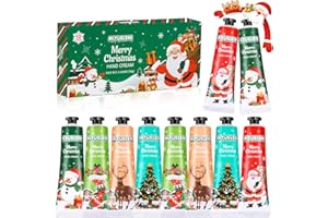 LDUMODUW Handcreme Geschenkset Kleiner Weihnachtsgruß 10Set Adventskalender 2025 Parfümierte Feuchtigkeitsspendend für Trockene Rissige Hände Füße Feuchtigkeitscreme Pflegecreme Weihnachtsgeschenke Frauen
