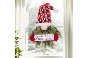 LATERN Julkrans, 70 cm Tomte Julhängande Krans Konstgjord Furu Gran Med Svensk Tomte för Jul Ytterdörr Vägg Fönster Öppen Spis Dekoration