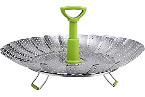 HONGXIN-SHOP Panier de Fruits Panier Vapeur pour Cuisine Légumes Pliable en Acier Inoxydable Paniers Cuit pour Ajustable à Différents Pots et Casseroles 18 à 28 cm