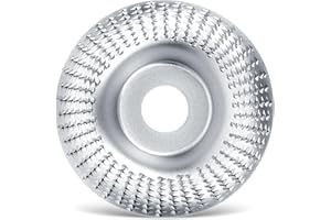 JOYIT Discos abrasivos de madera para amoladora angular (diámetro 125 mm x 22,2 mm), herramientas de carpintería para tallar y lijar madera, madera blanda, madera dura (plata)