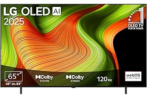 LG OLED65B59LA TV 65 Zoll (165 cm) 4K OLED AI TV (α8 Gen2 4K AI Prozessor, webOS 25, 120Hz) [Modelljahr 2025]