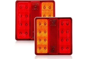 AGRISHOP LED Rückleuchten Anhänger 5Funktion 12v Wasserdicht Anhänger Beleuchtung für PKW KFZ