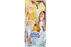 Sky Dancers: Golden Glam & Silver Star (Twin Pack) | Pull the Cord and Watch as She Makes a Dazzling Dance Through Mid-Air! | Flying Doll Toy | No Batteries Required | Gift For Ages 5+