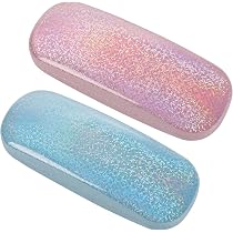 Custodie Occhiali Rigide 2 Pezzi - Set Con Panni Pulizia In Pelle PU