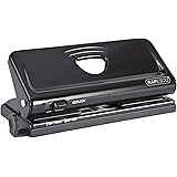 Rapesco 1342 Perforatrice D’Agenda Ajustable 6 Trous, Capacité de 10 Feuilles, Noir