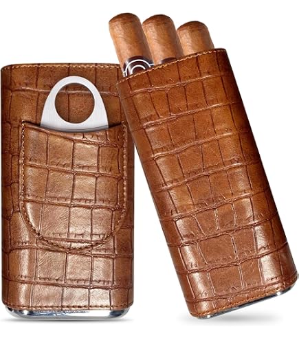 Portasigari da viaggio portatile in legno di cedro per sigari con umidificatore