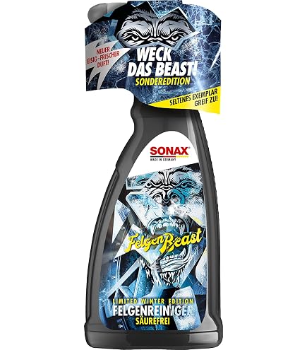 SONAX Felgenreiniger „Felgenbeast“ – 500 Ml, Kraftvoller Reiniger Für Stark Verschmutzte Felgen