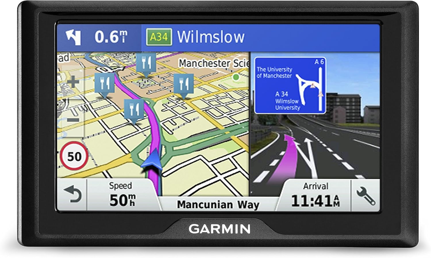 Garmin Drive 40LM 4.3-Inch Satellite Navigation System with Lifetime Map Updates for UK and Ireland