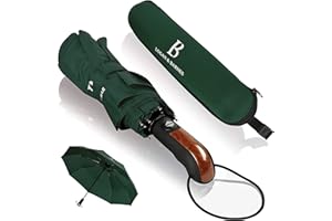 LOGAN & BARNES Parapluie Homme Luxe - Parapluie Pliant - Parapluie Anti Tempete jusqu'à 140 km/h Parapluie Resistant - Parapluie Isotoner Modèle Glasgow