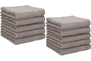 Betz 10 Lavette salvietta asciugamano per il bidet Palermo 100% cotone misure 30 x 30 cm Colore pietra