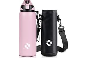 Fjbottle Borraccia Termica acciaio inox 1L, 800ml, 600ml, 400ml Bottiglia Termica per bambini Senza Perdite - Senza BPA Borracce palestra per Scuola, Sport, Yoga, Palestra