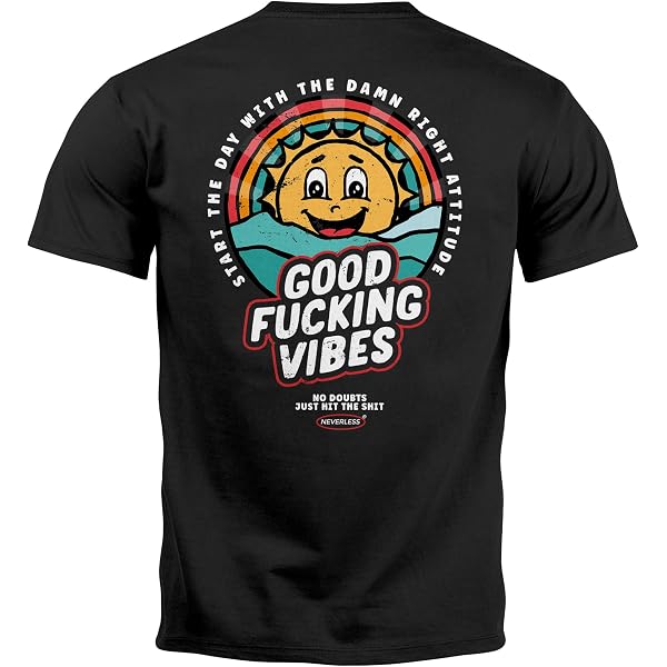 Neverless® Maglietta da uomo Backprint Pizza Lovers Club Stampa Grafica