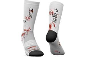 Jungle Socks Chaussettes de sport longues colorées et amusantes pour hommes et femmes, pour le CrossFit, le cyclisme, la course à pied, le VTT. Conçu en Europe.